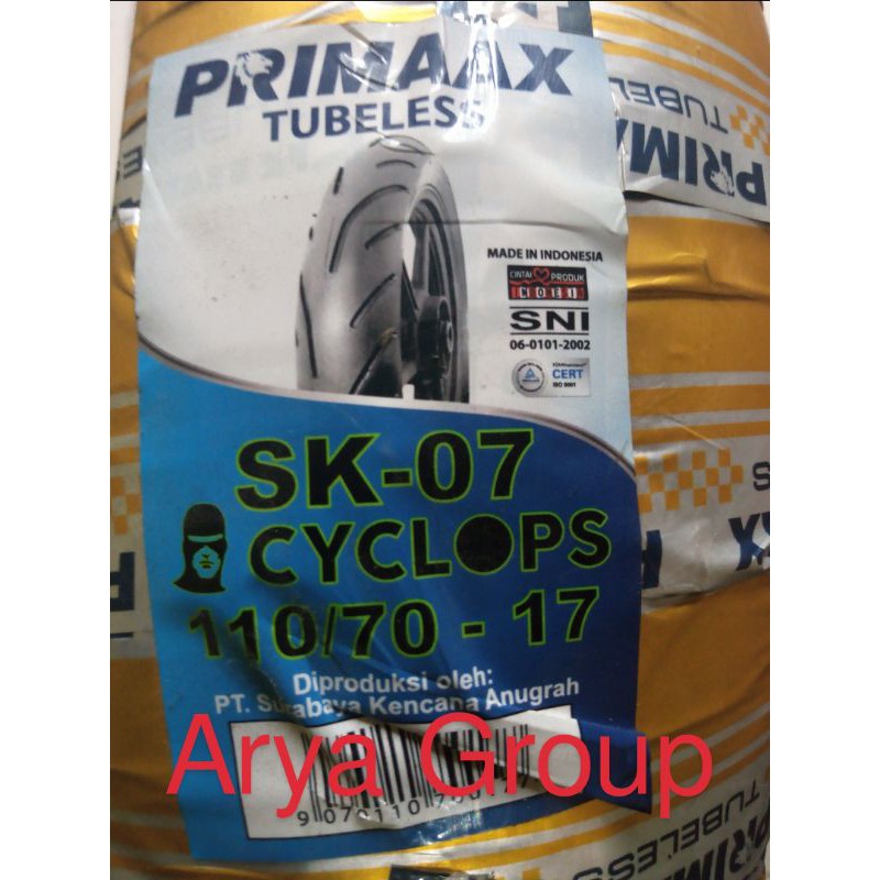 Ban tubeless Primaax 110/70-17 SK-07 90/80-17 primax SK 07