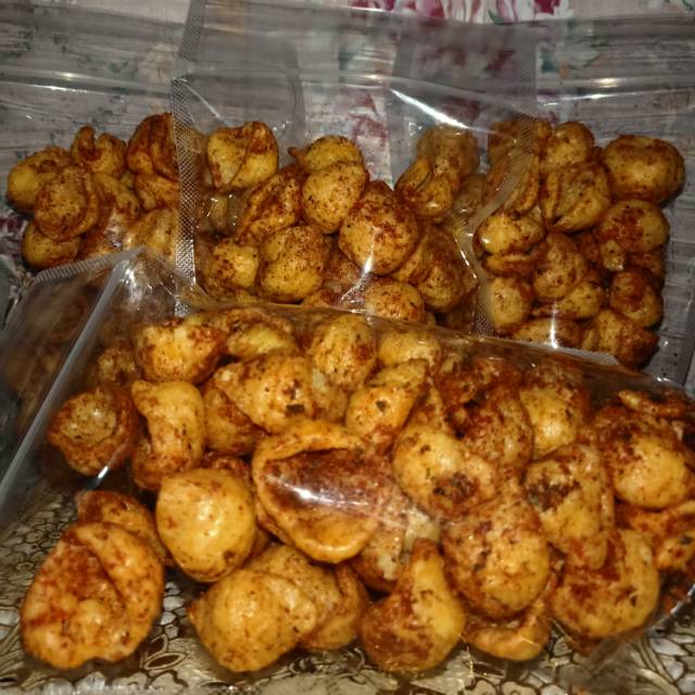 

Krupuk keong super pedas berat 65gr