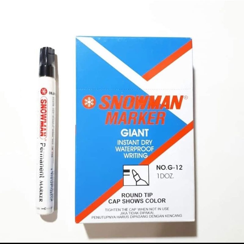

Snowman Permanent Marker G-12 1 Pcs