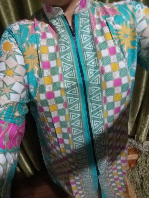 Tunik Batik Zipper Depan