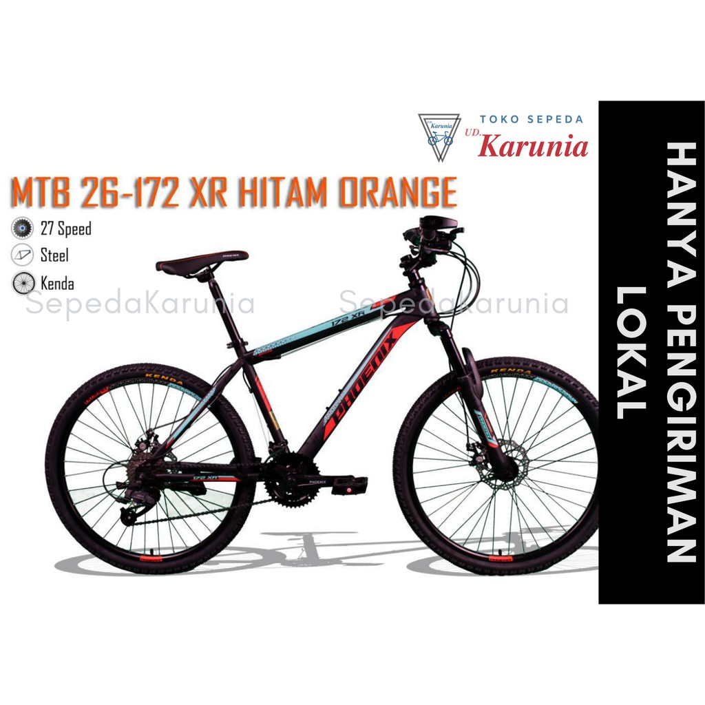 [Khusus Instan] Sepeda Gunung MTB 26" Phoenix 172 XR - 27 Speed