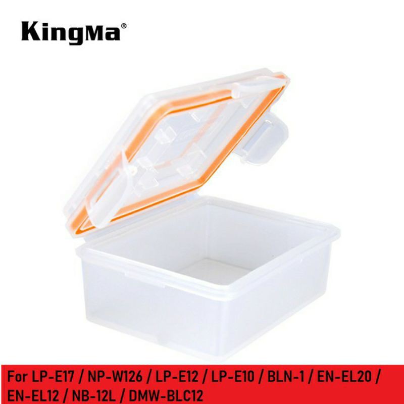 Kotak Baterai KINGMA for LP-E17 / LP-E12 etc Battery &amp; Memory Box Case