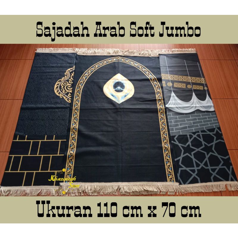 Sajadah Travel Turki Bahan Suede Tipis Ukuran Besar