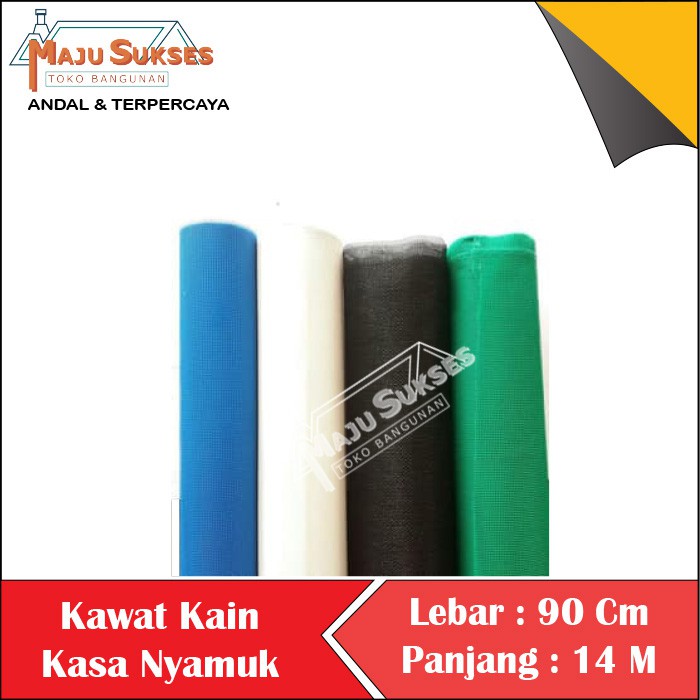 KAWAT KAIN KASA NYAMUK MESH NYLON NILON STRIMING JARING ANTI NYAMUK VENTILASI INSECT SCREEN Per Rol