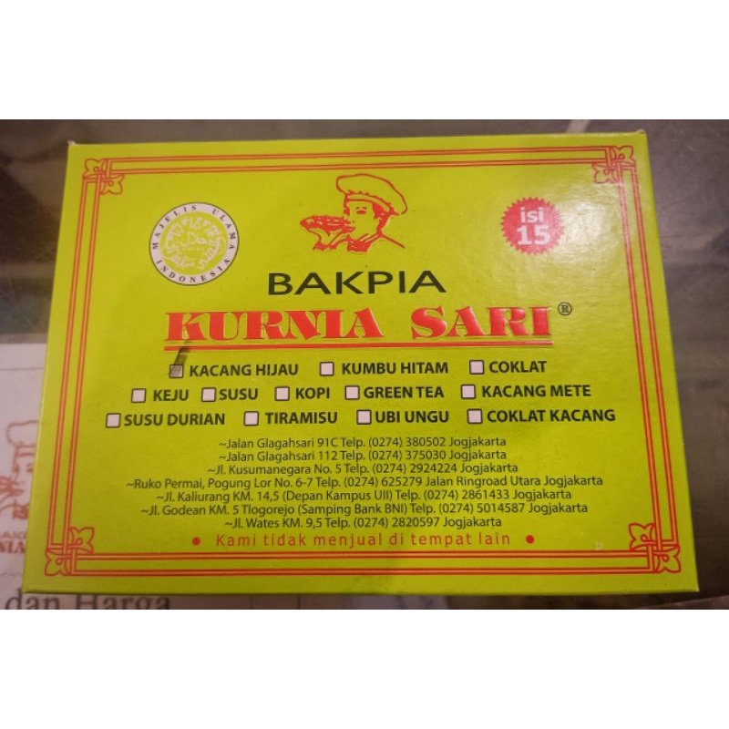 

BAKPIA KURNIASARI ASLI JOGJA isi 15 fresh from the oven Free Buble Warp Termurah!