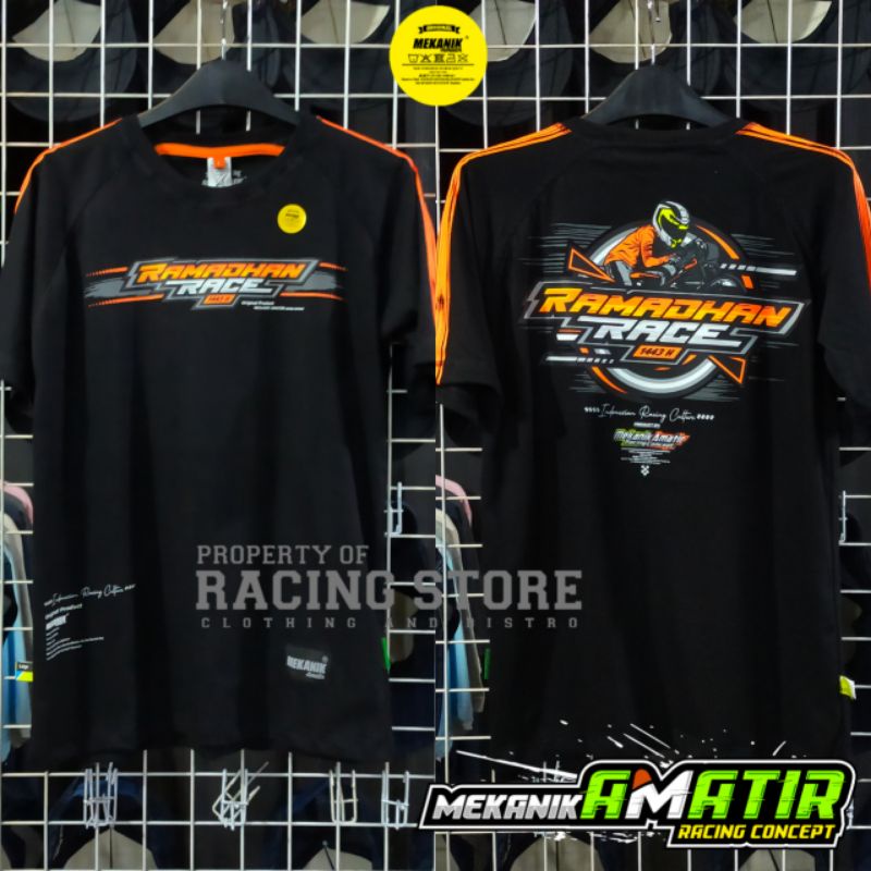Baju kaos distro racing Ramadhan Race terbaru original mekanik amatir