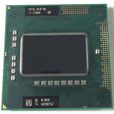 Processor Intel Core i7 2 kaca hijau tua