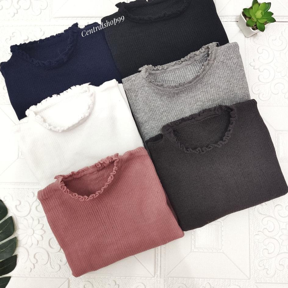 Promo - CROP KRIWIL  PANJANG- Baju Rajut Wanita - Sweater Rajut / Atasan Rajut wanita /crop rajut