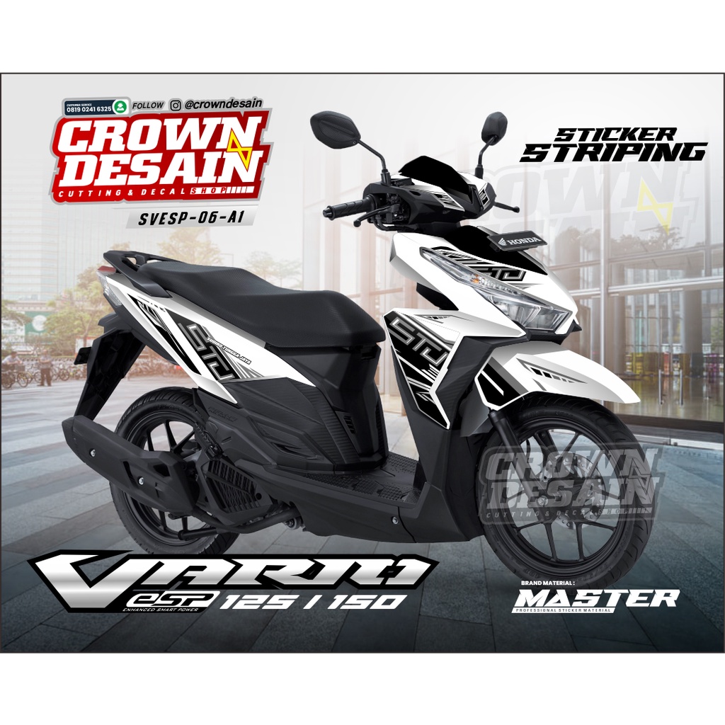 STRIPING BODY VARIO 125 150  ESP ALL NEW / VARIASI STIKER MOTOR VARIO 125 150 LED / STIKER VARIO ESP