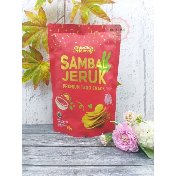 Chip Chip Hooray Sambal Jeruk 75gr / Keripik Talas Sambal Jeruk