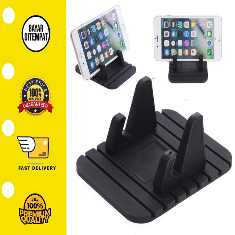 ✅ BISA COD Stand Handphone Anti Slip Dashboard Mobil Car Phone Holder HP Smartphone Mount Mobil