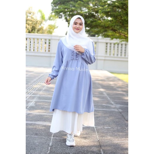 Tunik rayon cringkel premium/tunik rempel terbaru by Annisa