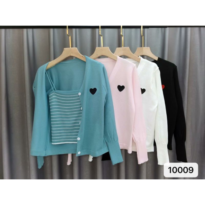 TENIA ONE SET CARDIGAN DAN TANK TOP / SETELAN CARDIGAN