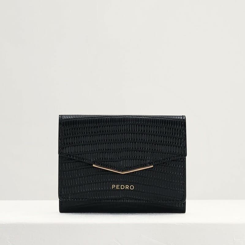 PDRO Lizard-Effect Leather Wallet