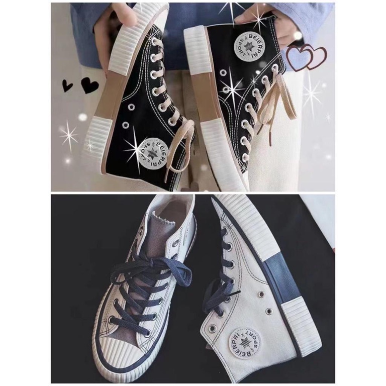 Sepatu Boot Masa Kini G58 Sepatu Kanvas Putih SPTSW