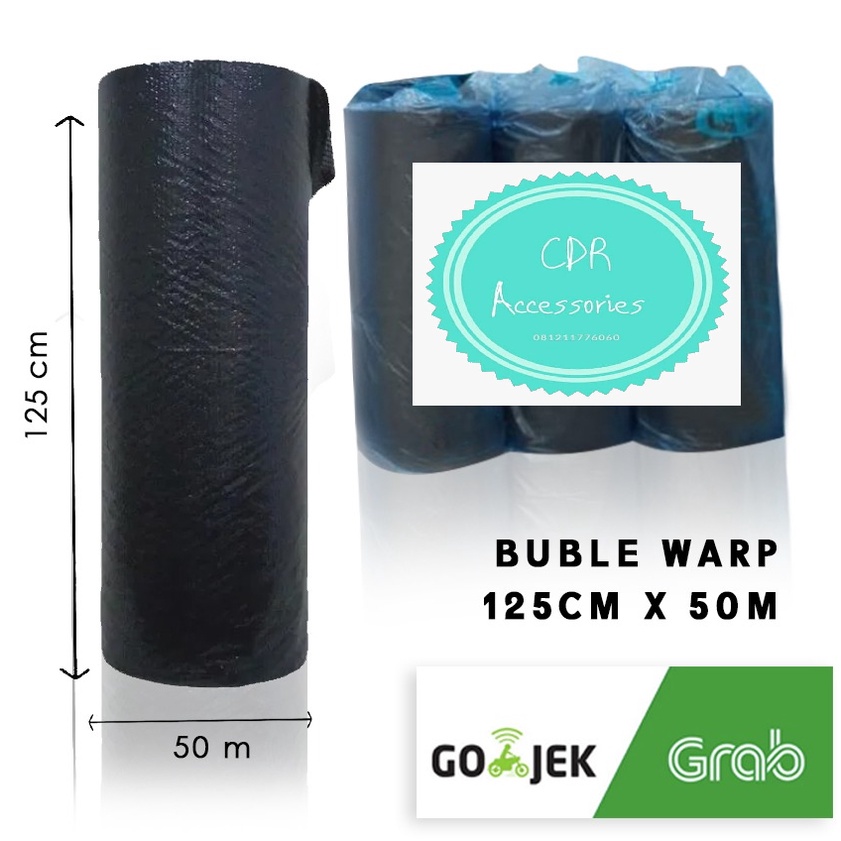 Bubble Warp Ekonomis 3 kg x 125 cm x 50 m / 1 ROLL Bubble Warp  Premium Quality - Warna Hitam