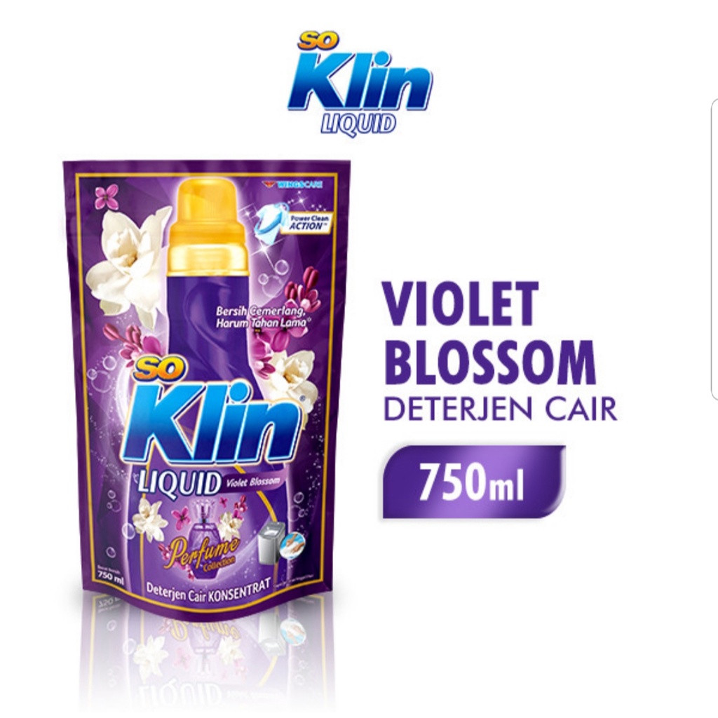 SoKlin Deterjen Cair Violet Blossom 750 ml
