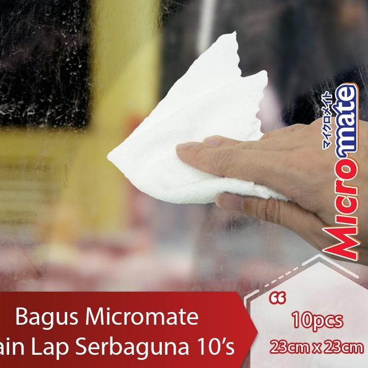 Bagus Micromate Microfiber Cloth WHITE (isi 10pcs)