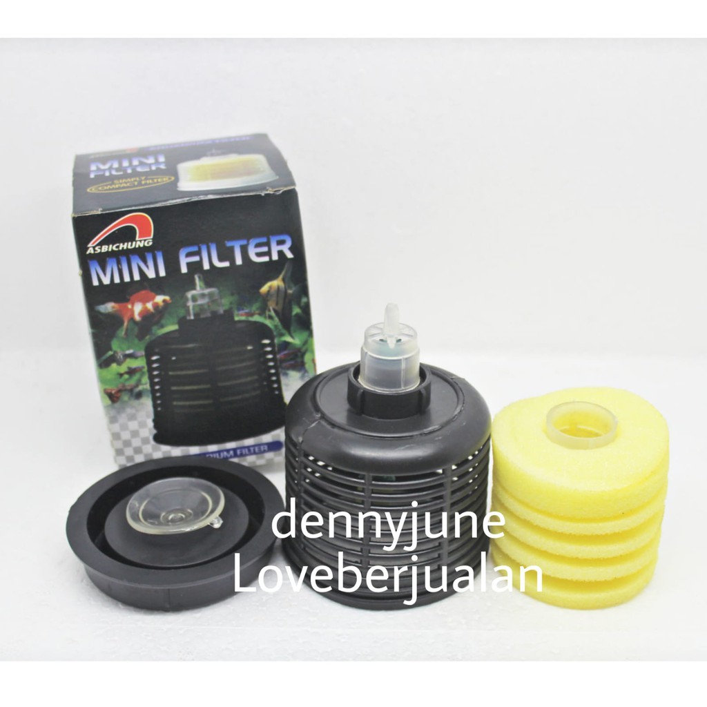 Mini Filter Filter Kecil Aquarium Bulat Air Powered Filter