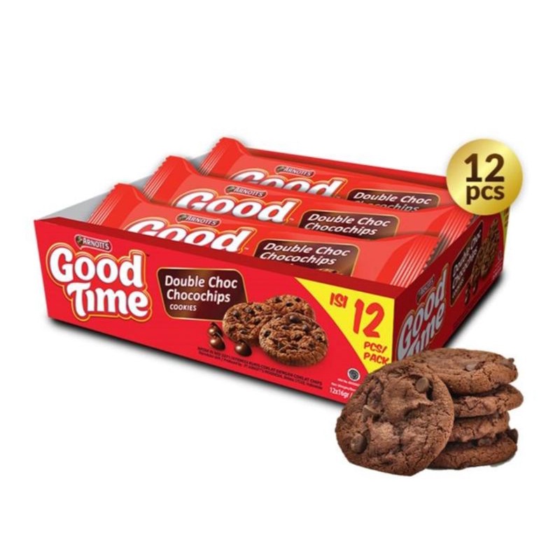 

Good Time Cookies Double Choc Singles 12bks @16gr