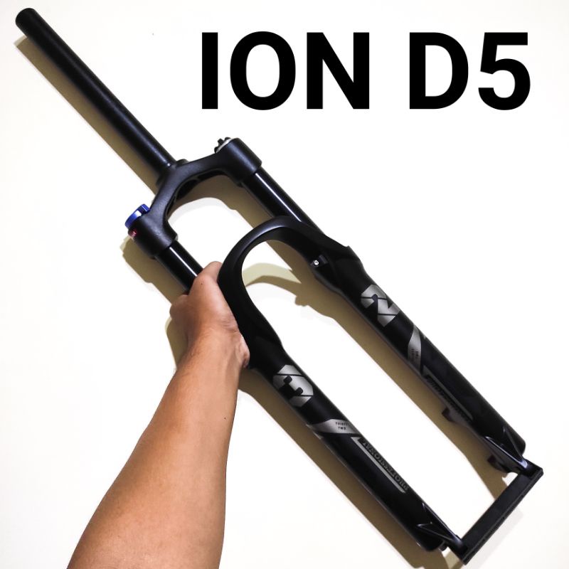 FORK GARPU SEPEDA MTB 27.5 INCH ION D5 TRAVEL 120 COIL LOCK OUT PRELOAD OVERSIZE