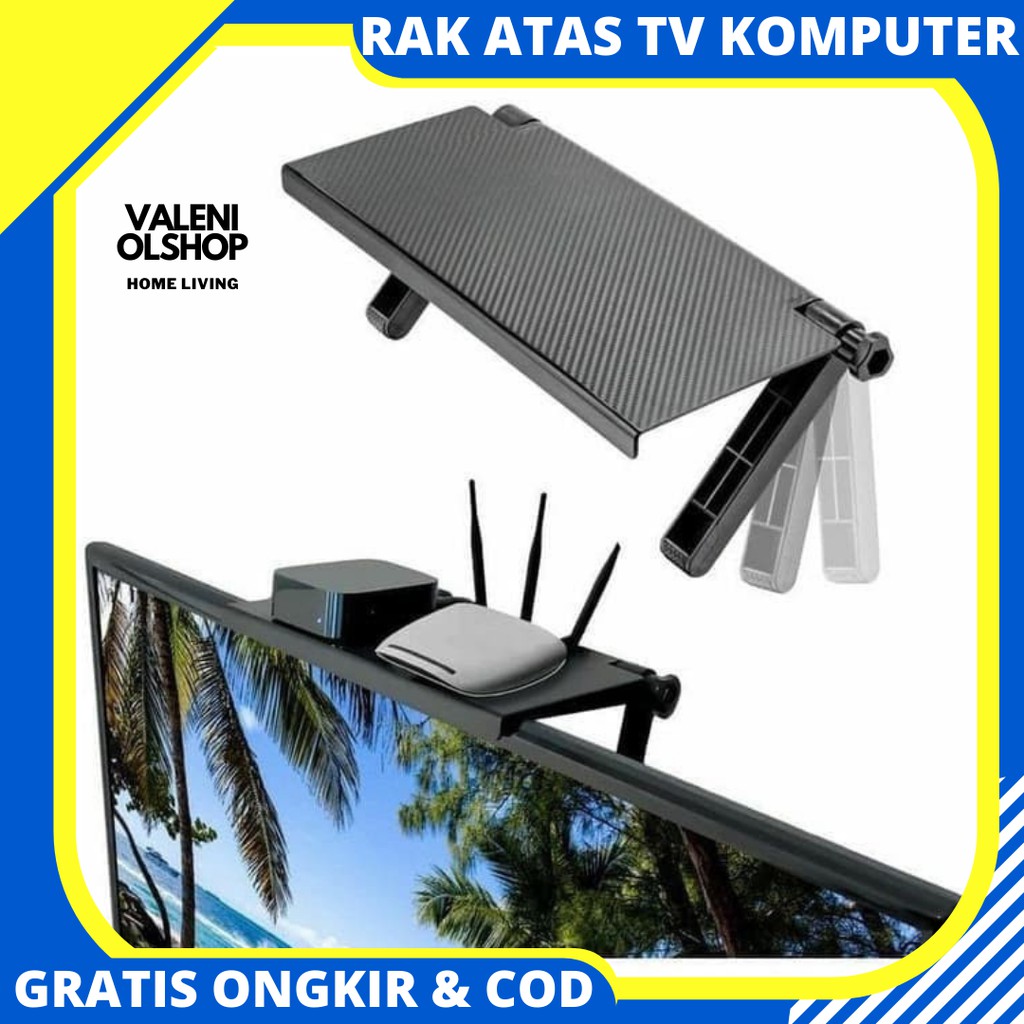 RAK TAMBAHAN ATAS TV MEJA KOMPUTER OUTER INTERNET RECEIVER TV BOX RAK WIFI RAK REMOTE RAK SPEAKER
