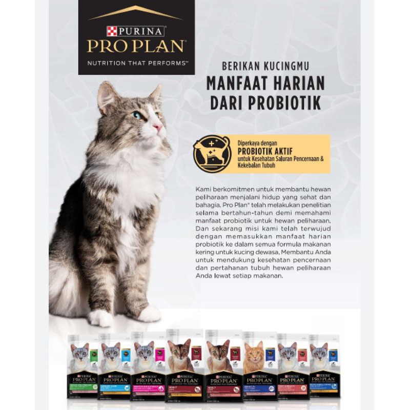 Proplan Cat Chicken Formula Adult 3kg Freshpack / Proplan New Packing / Makanan Kucing Proplan