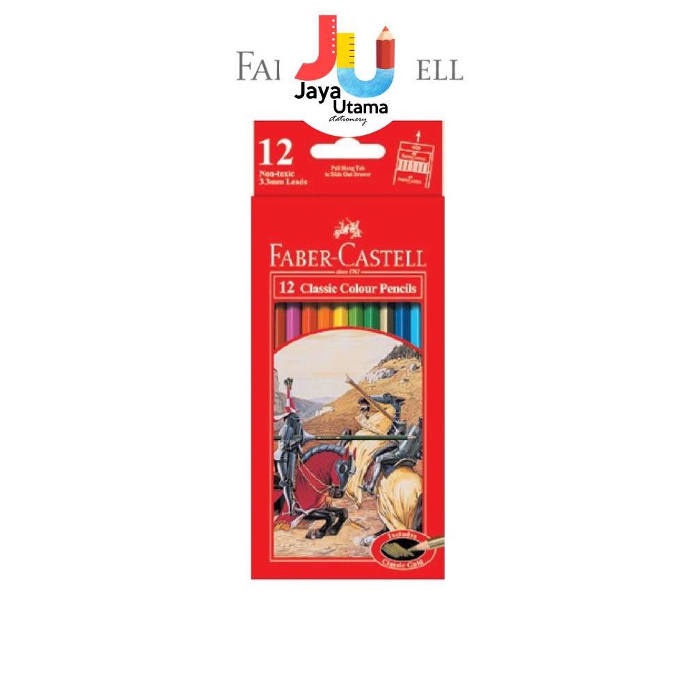 

Faber-Castell Pensil Warna Classic Colour Pencil 12 Warna Panjang