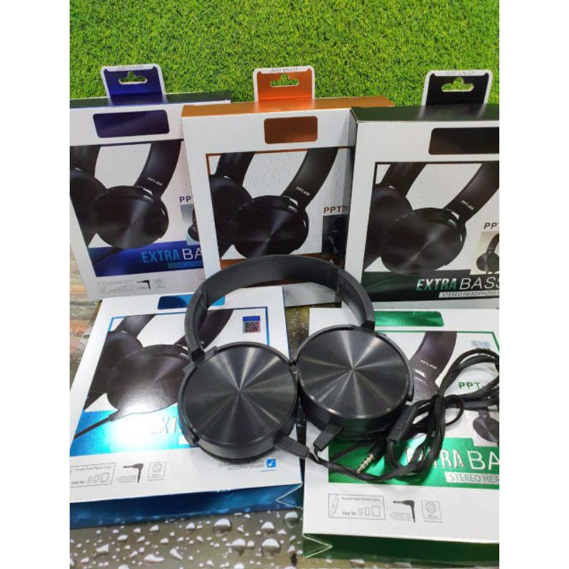 Headphone Headset Bando PPT- 450 SAMSUNG OPPO XIAOMI VIVO  JBL with Mic
