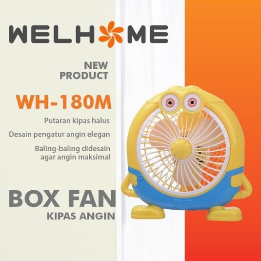 Kipas angin karakter wellhome FAN 7 inch