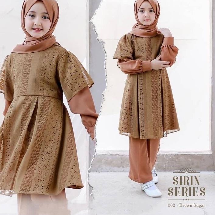 MALL  Setelan Anak Perempuan Terbaru Umur 7th 8th 9th 10 Tahun SHIRIN 2IN1 KIDS Gamis Anak Perempuan