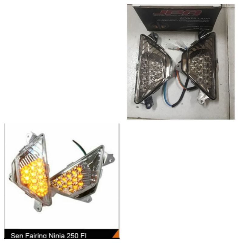 Lampu sen jpa ninja 250 fi 2013-2017 kaca smoke kaca Bening