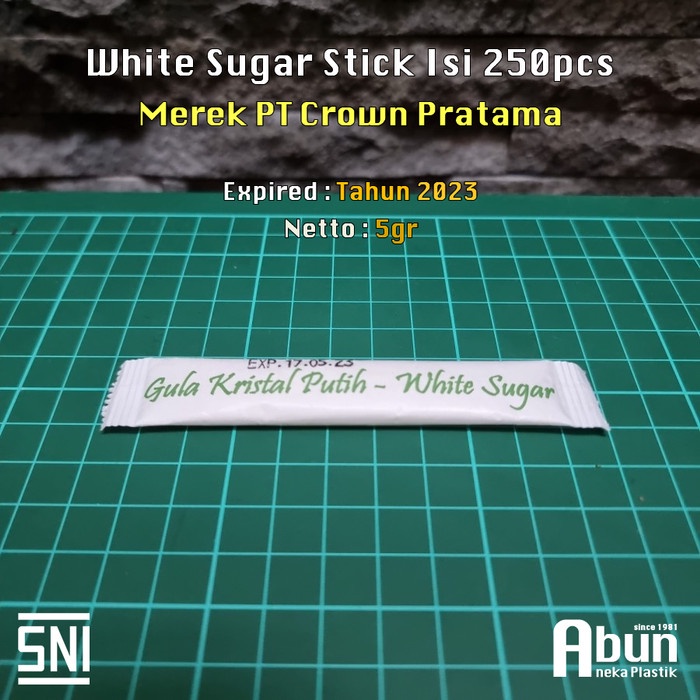 

White Sugar Sachet (Stick) Isi 250Pcs