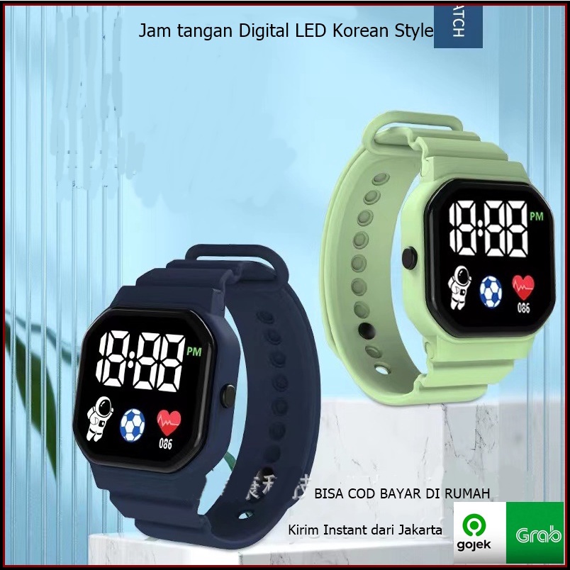 Jam Tangan Digital LED modern Jam LED Korea Style Unisex Smartwatch Indo-03 Indoberkah88