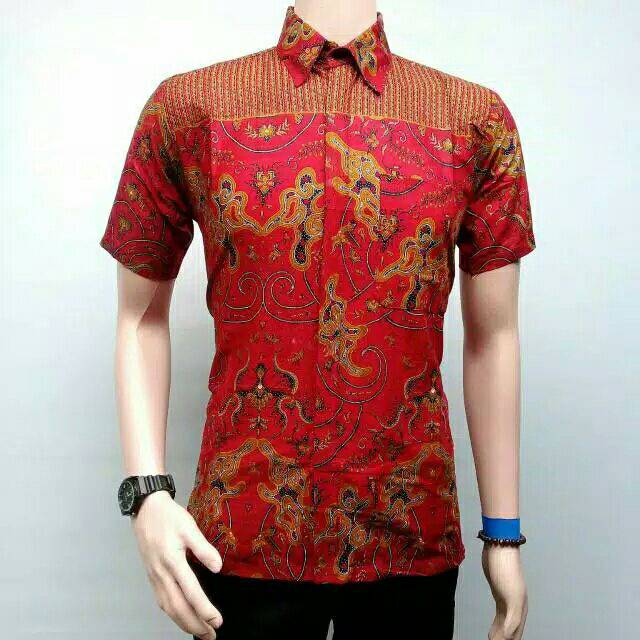 HEM BATIK NAGA MERAH MODERN