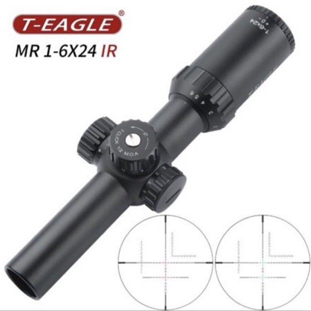 Telescope T-eagle MR 1-6X24 IR Tube 30 Reticle Glass - Teleskop Scope