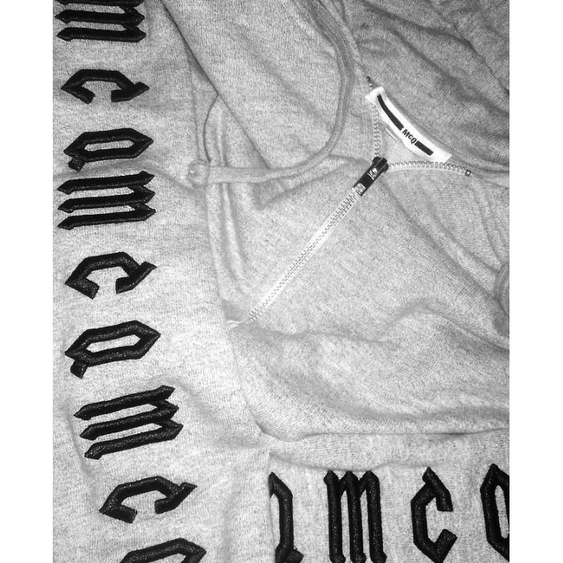 zipper hoodie mcq alexander mcqueen