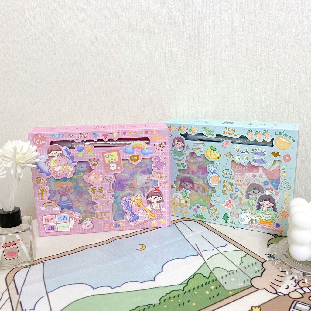 

PAKET STICKER DAPAT PISAU KODE YD24RKD PEMOTONG STICKER BOX CANTIK TERMURAH HAMPERS TERMURAH READY COD