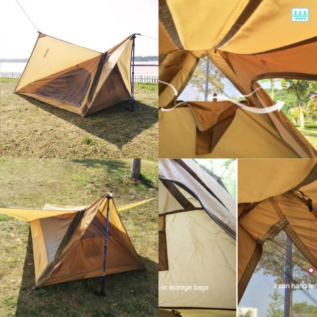 Tenda Camping Ultralight Double Layer Waterproof - OMSE4PGR  - Green