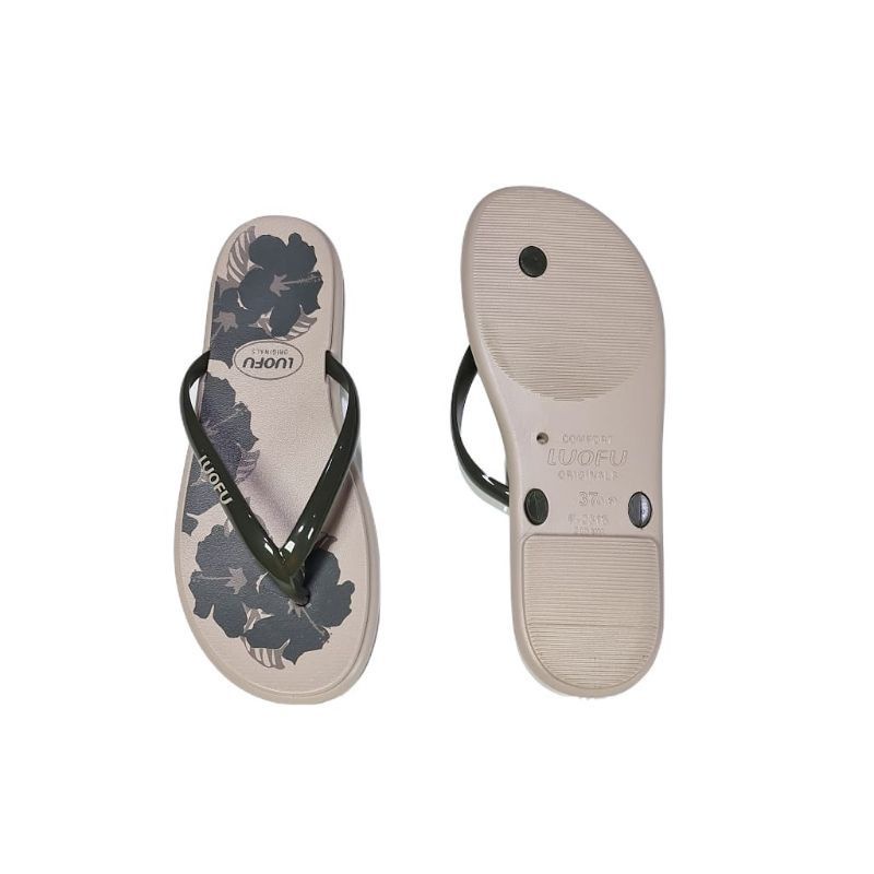 Sandal Wanita Luofu Sandal Jepit Wanita Motif Bunga