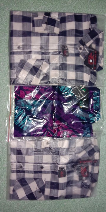 [ready Bigsize] Babedo Kemeja Batik Pria Lengan Panjang Motif Gradasi Biru Premium