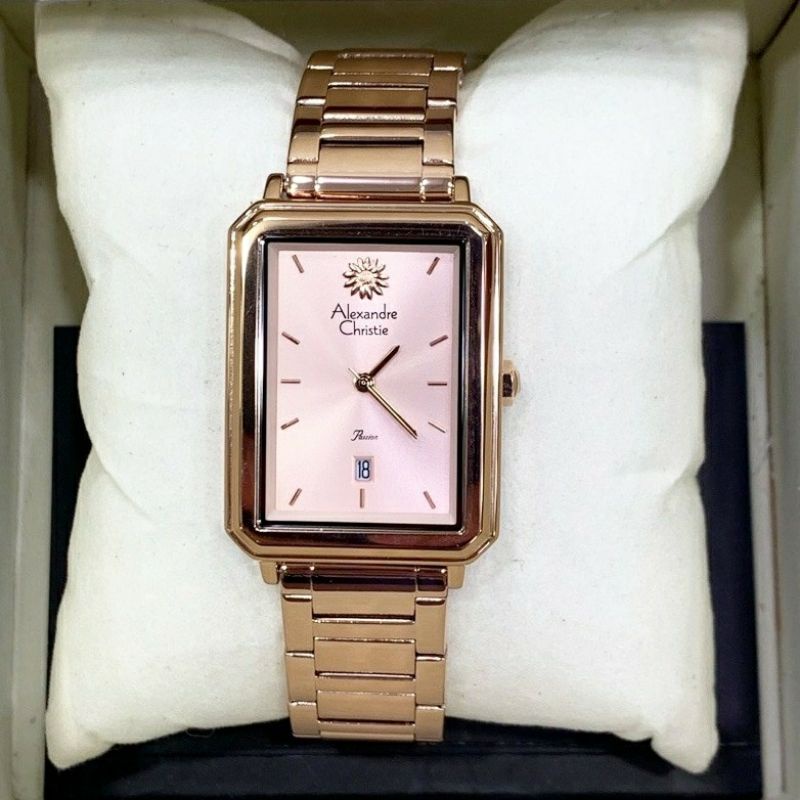 ALEXANDRE CHRISTIE AC 2920 JAM TANGAN WANITA ROSEGOLD ORIGINAL