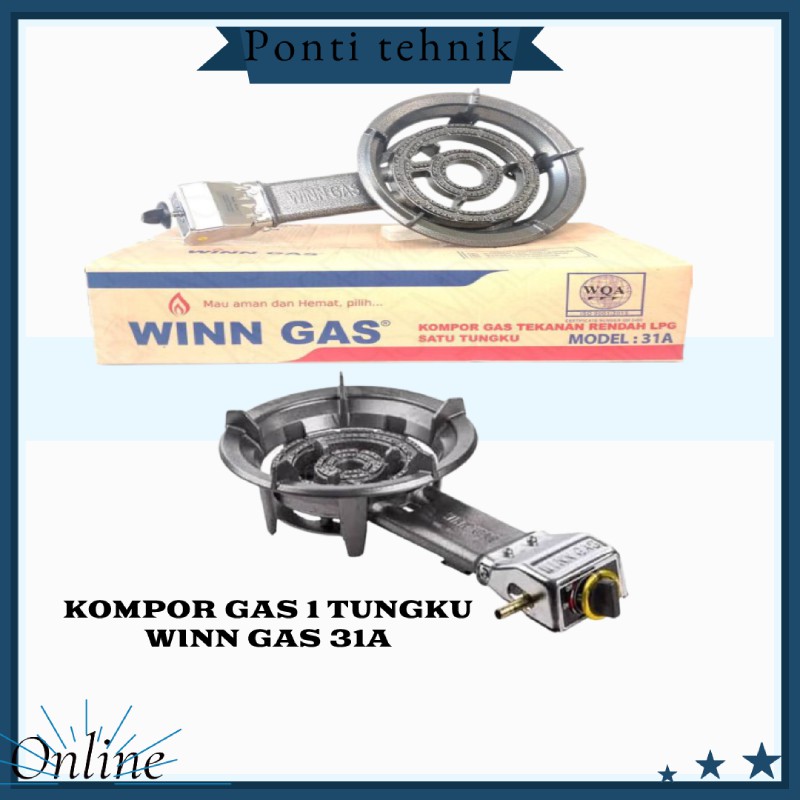 KOMPOR GAS 1 TUNGKU WINN GAS KOMERSIAL W-31A