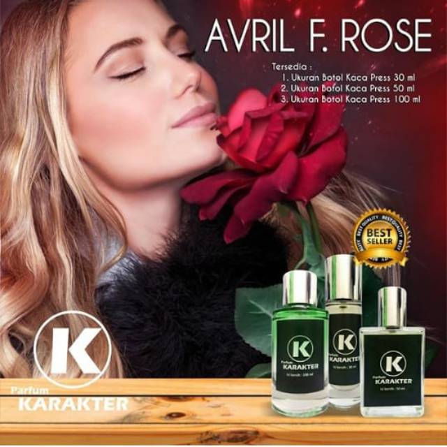 PARFUM CEWEK AROMA AVRIL F. ROSE 30ML - ORIGINAL BIBIT