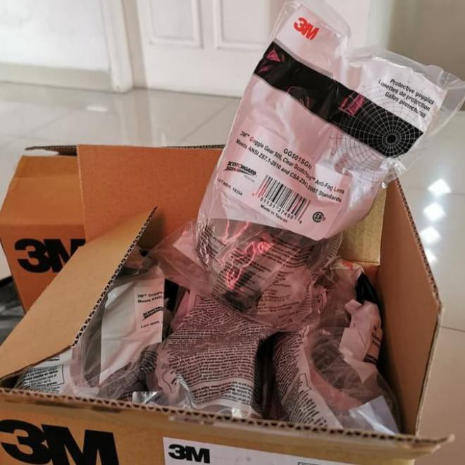 BARANG BARU 3M Fahrenheit Safety Google 40659 - Kacamata Safety Laboratorium Lab