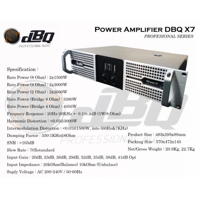 amplifier DBQ x7