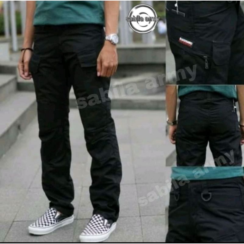 celana tactical blackhawk hitam panjang
