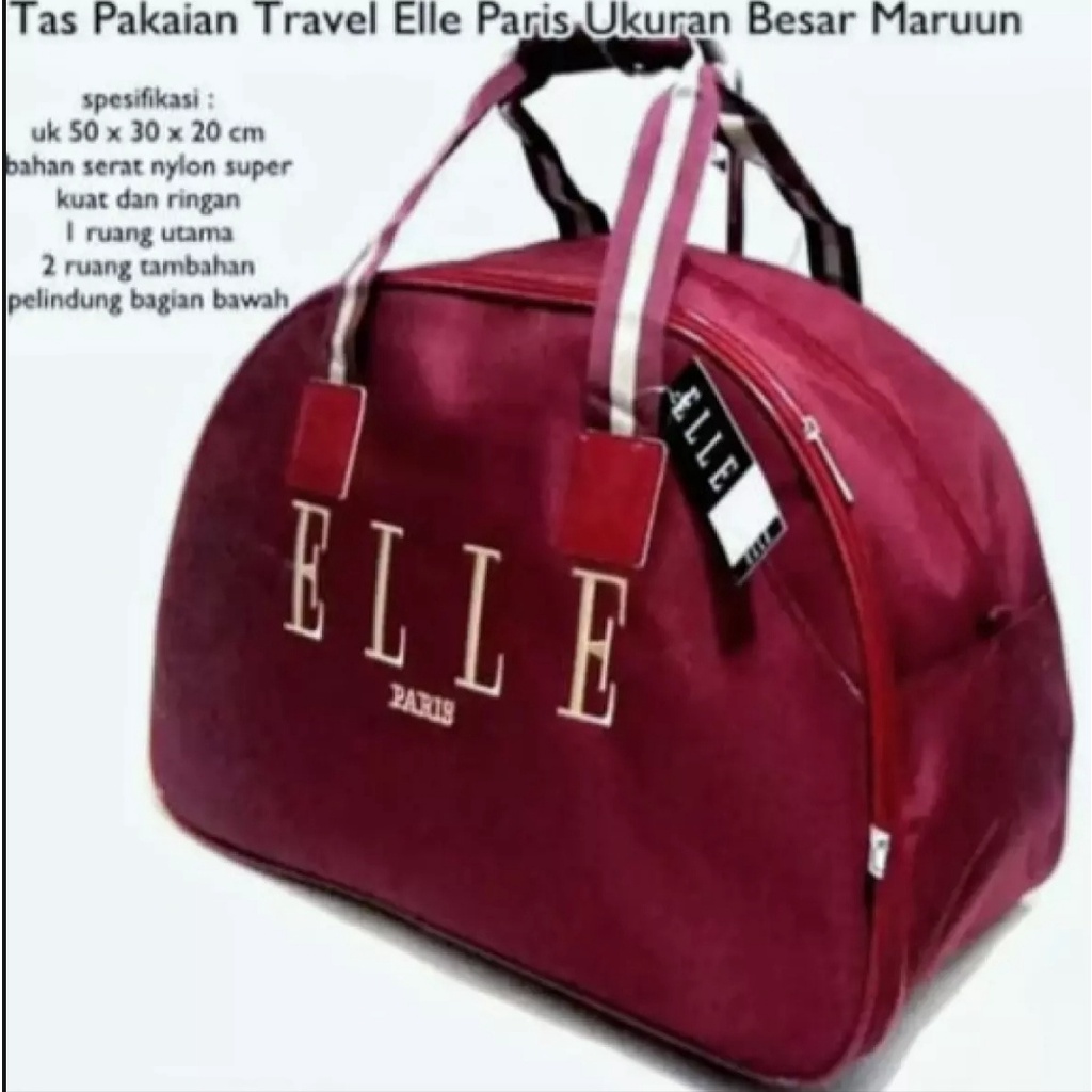 TAS TRAVEL ELLE BESAR POLOS/CATUR/TAS BAJU/KOPER/TAS TENTENG