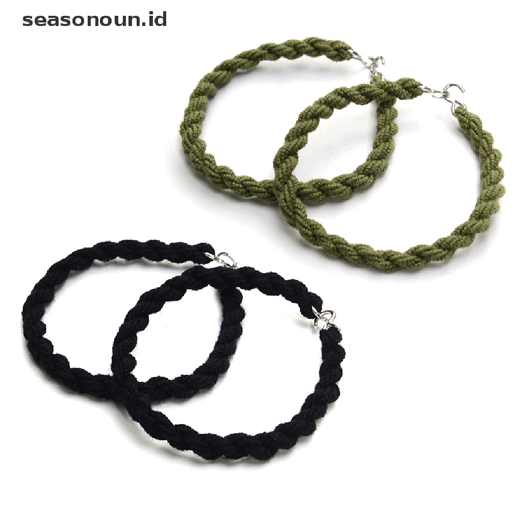 (seasonoun) 2pcs Strap Karet Elastis Untuk Celana Panjang / Sepatu Boots