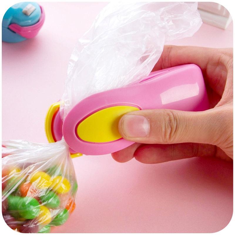 Sealer Plastik Snack Mini dengan Magnet Perekat Plastik Kemasan Mini Portable Hand Sealer AC